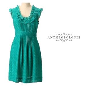 Anthropologie Moulinette Soeurs Swiss dot dress